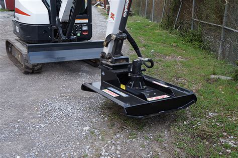 mower mini excavator|shredder attachment for mini excavator.